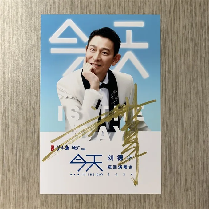 6" Liu DeHua/Andy Lau 刘德华 Hand Signed Autographed Photo Autographs Collection, изображение 3