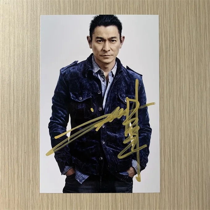 6" Liu DeHua/Andy Lau 刘德华 Hand Signed Autographed Photo Autographs Collection, изображение 4