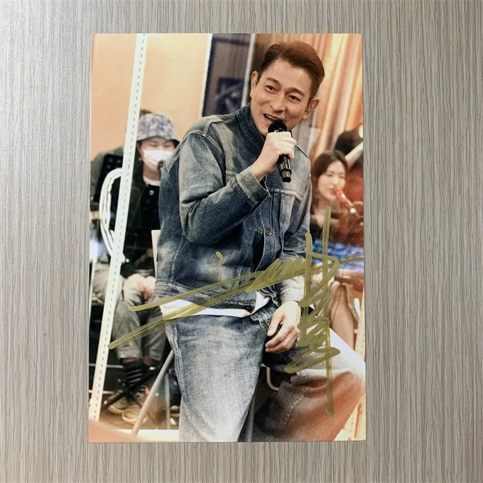 6" Liu DeHua/Andy Lau 刘德华 Hand Signed Autographed Photo Autographs Collection, изображение 5