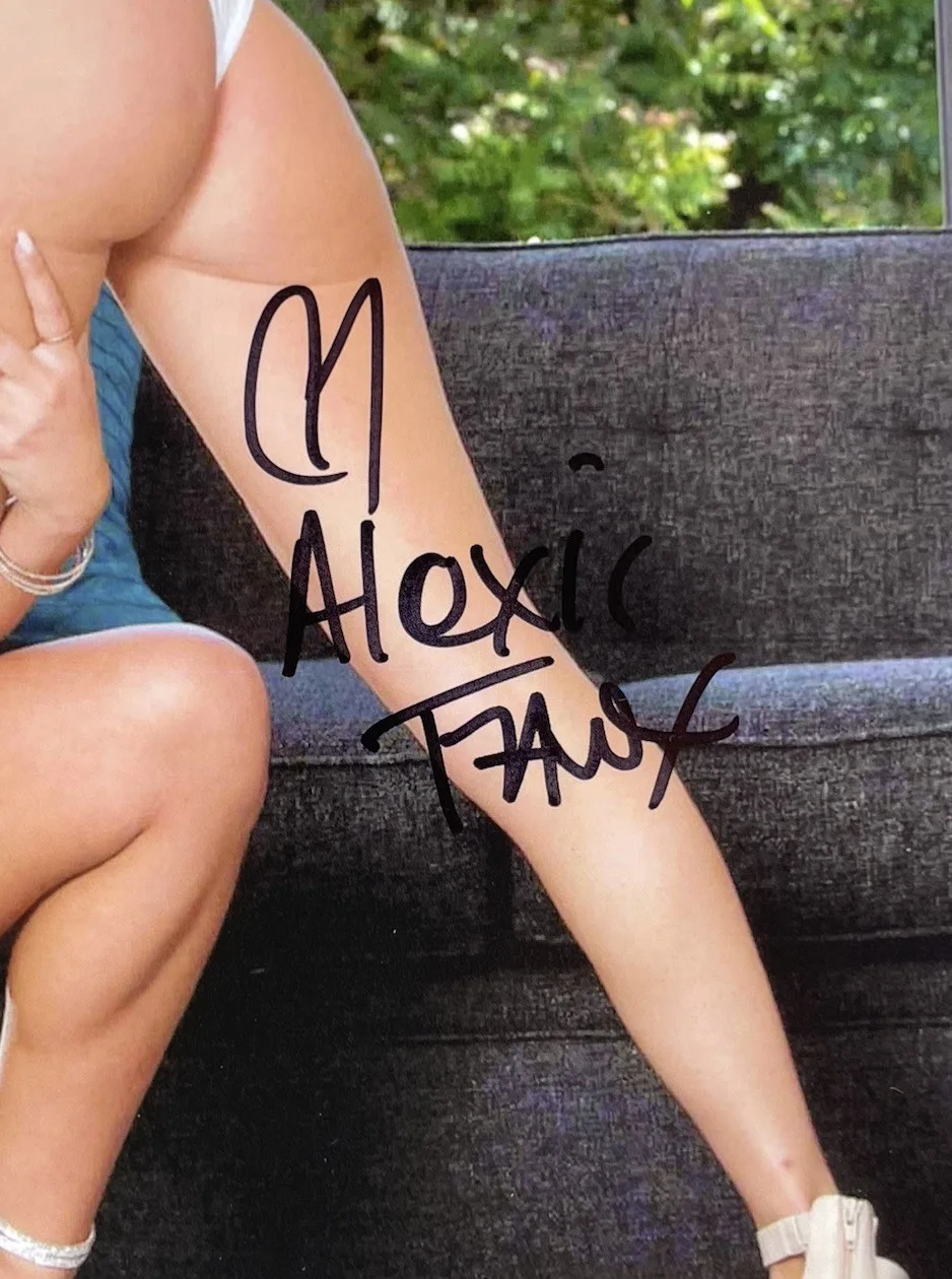 Adriana Chechik — Adriana Chechik & Alexis Fawx hand signed 8x10 photo Adult star, изображение 2