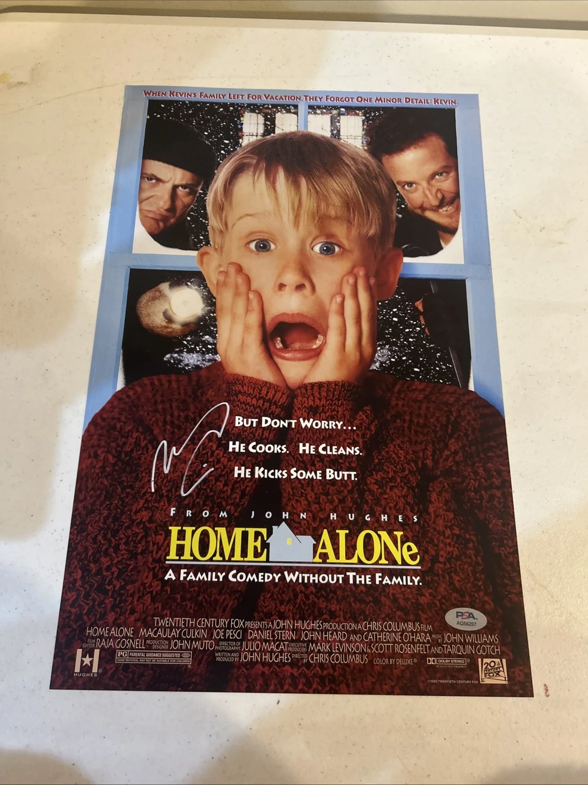Macaulay Culkin — MACAULAY CULKIN SIGNED AUTOGRAPH HOME ALONE 11x17 MOVIE POSTER PSA COA CHRISTMAS, изображение 5