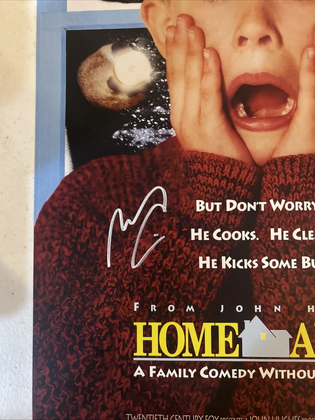 Macaulay Culkin — MACAULAY CULKIN SIGNED AUTOGRAPH HOME ALONE 11x17 MOVIE POSTER PSA COA CHRISTMAS, изображение 4