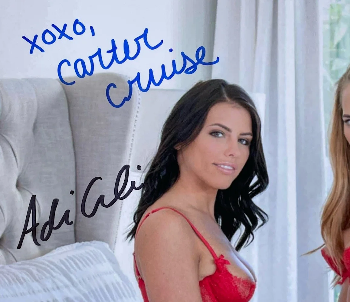 Carter Cruise — Carter Cruise & Adriana Chechik hand signed 8x10 photo Adult star, изображение 2