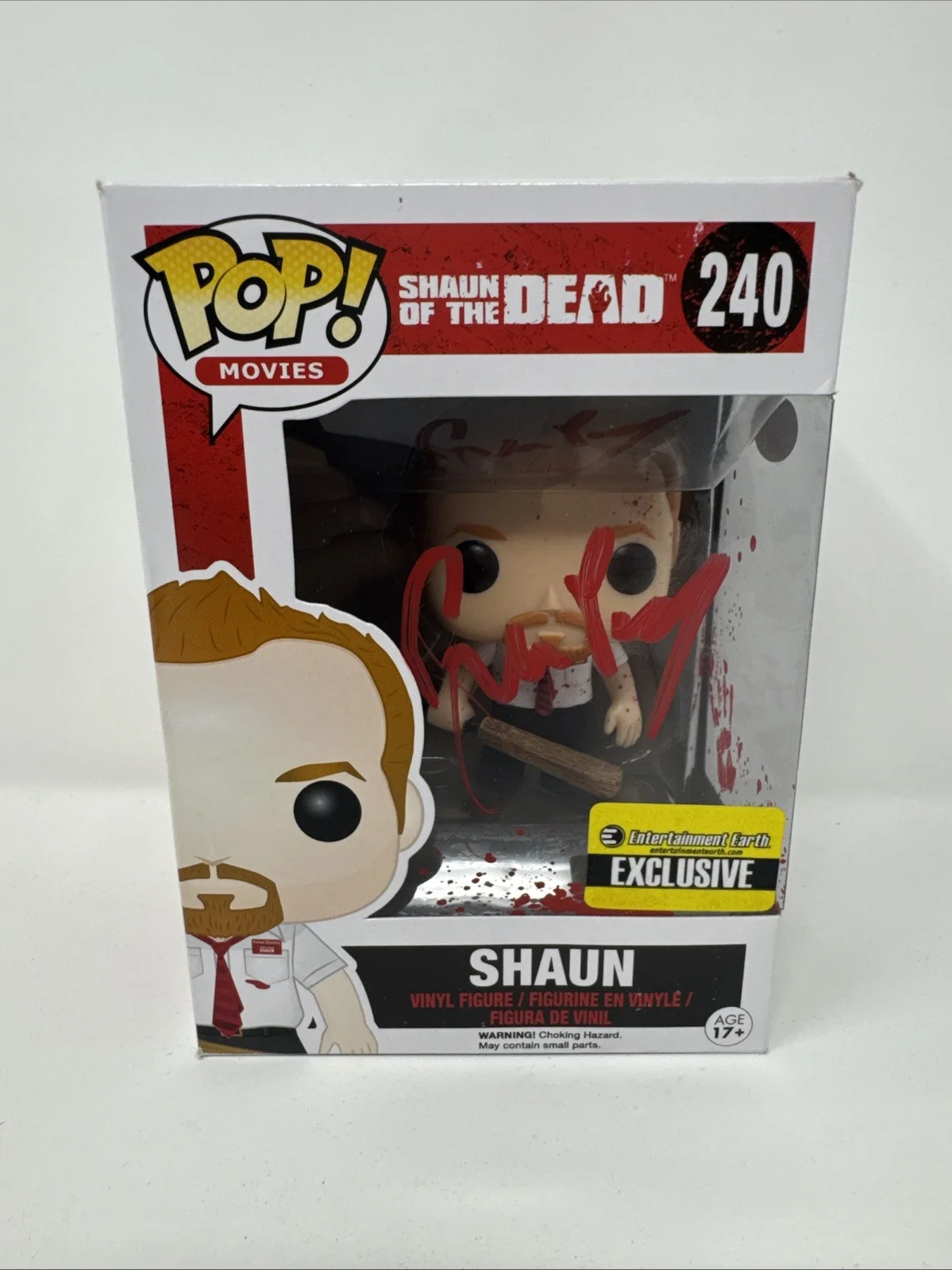 Simon pegg — Shaun Of The Dead Funko Pop Ent Earth Signed Autograph Simon Pegg - JSA CERT, изображение 2