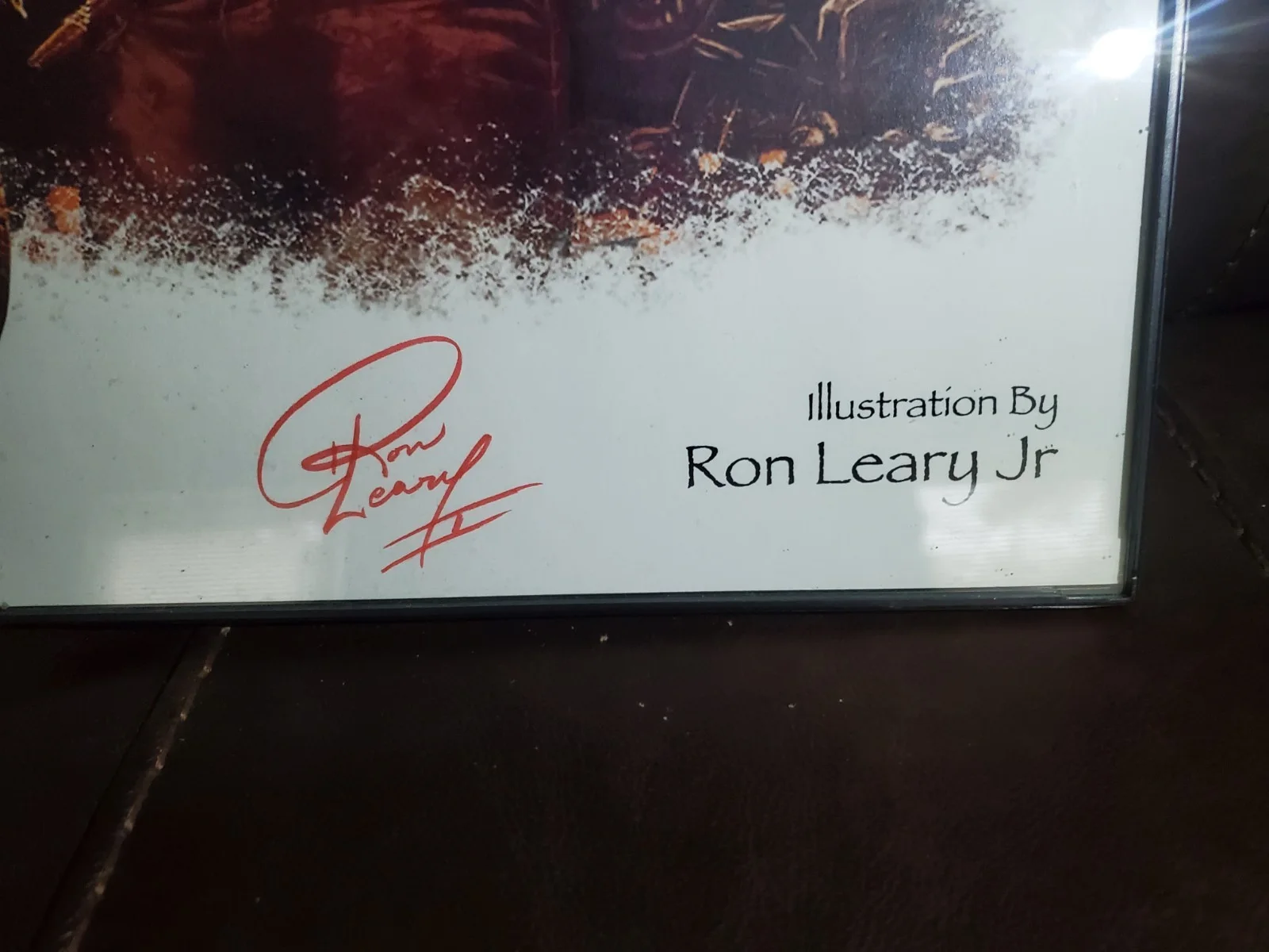 Tomb Raider Ron Leary Jr. Signed Poster RL2 Visual Arts Studio 11"×17" Framed, image 2