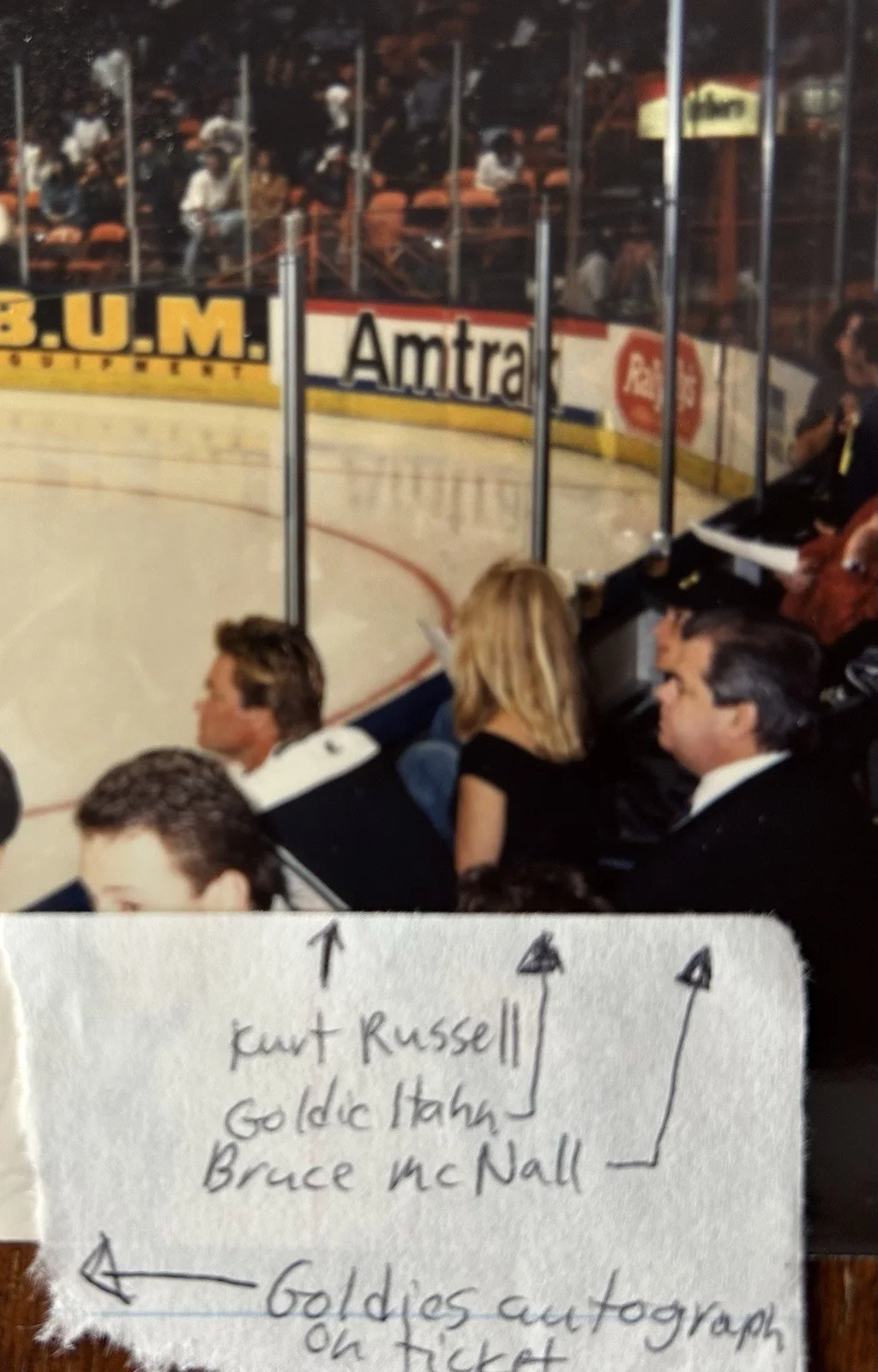 Goldie Hawn — Goldie Hawn Signed LA Kings Ticket Stub 1994 Vs Sharks 3-19-94 Story Provenance, изображение 4