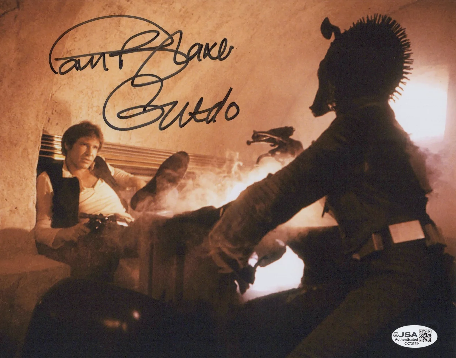 Paul Blake — Star Wars- Paul Blake signed Greedo 8x10 photo JSA COA
