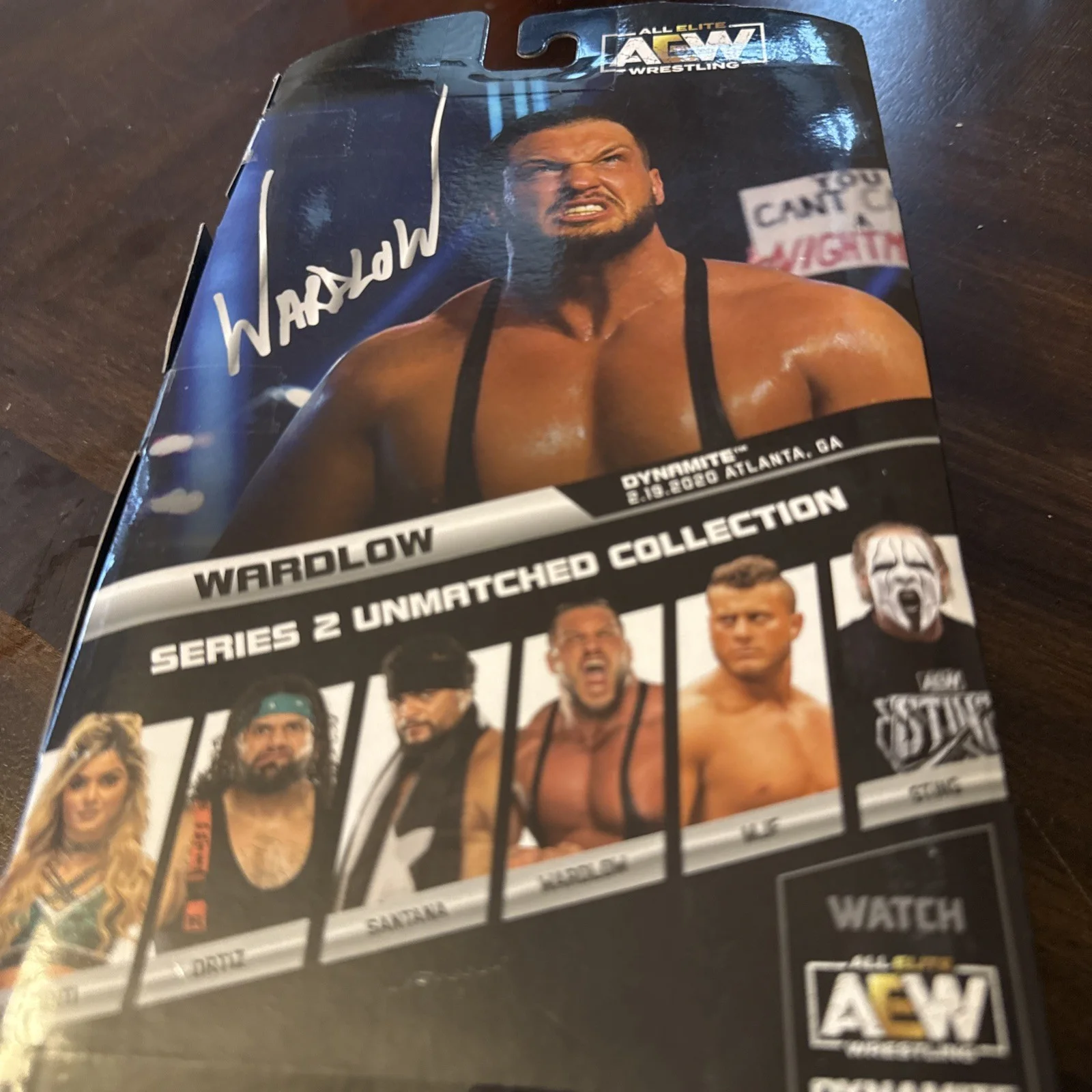 Wardlow — SIGNED WARDLOW AEW FIGURE ALL ELITE WRESTLING UNMATCHED SERIES, image 2
