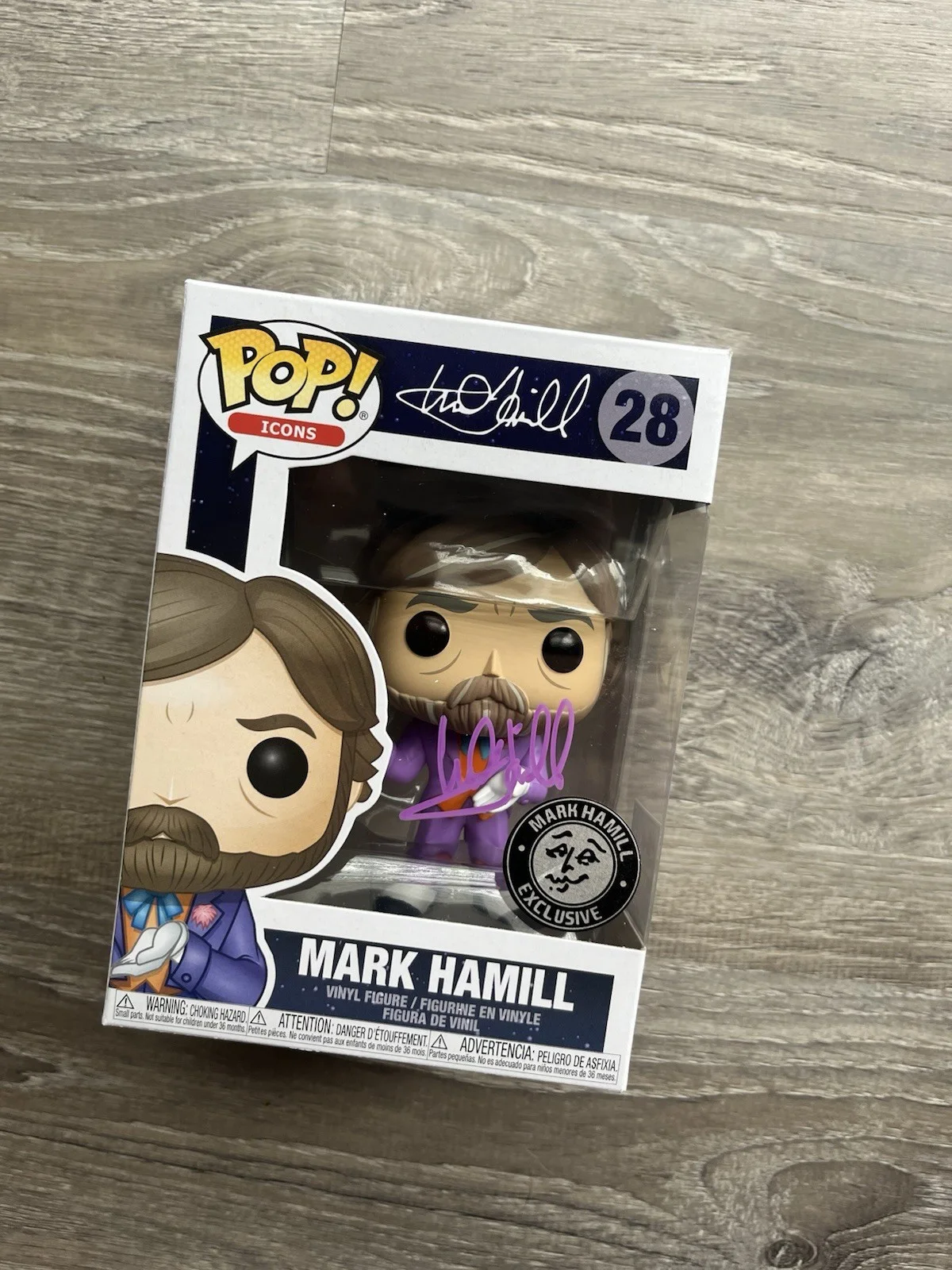 Mark Hamill — Mark Hamill Signed Exclusive Funko Pop OPX #28 Luke Skywalker Joker Official Pix, изображение 5