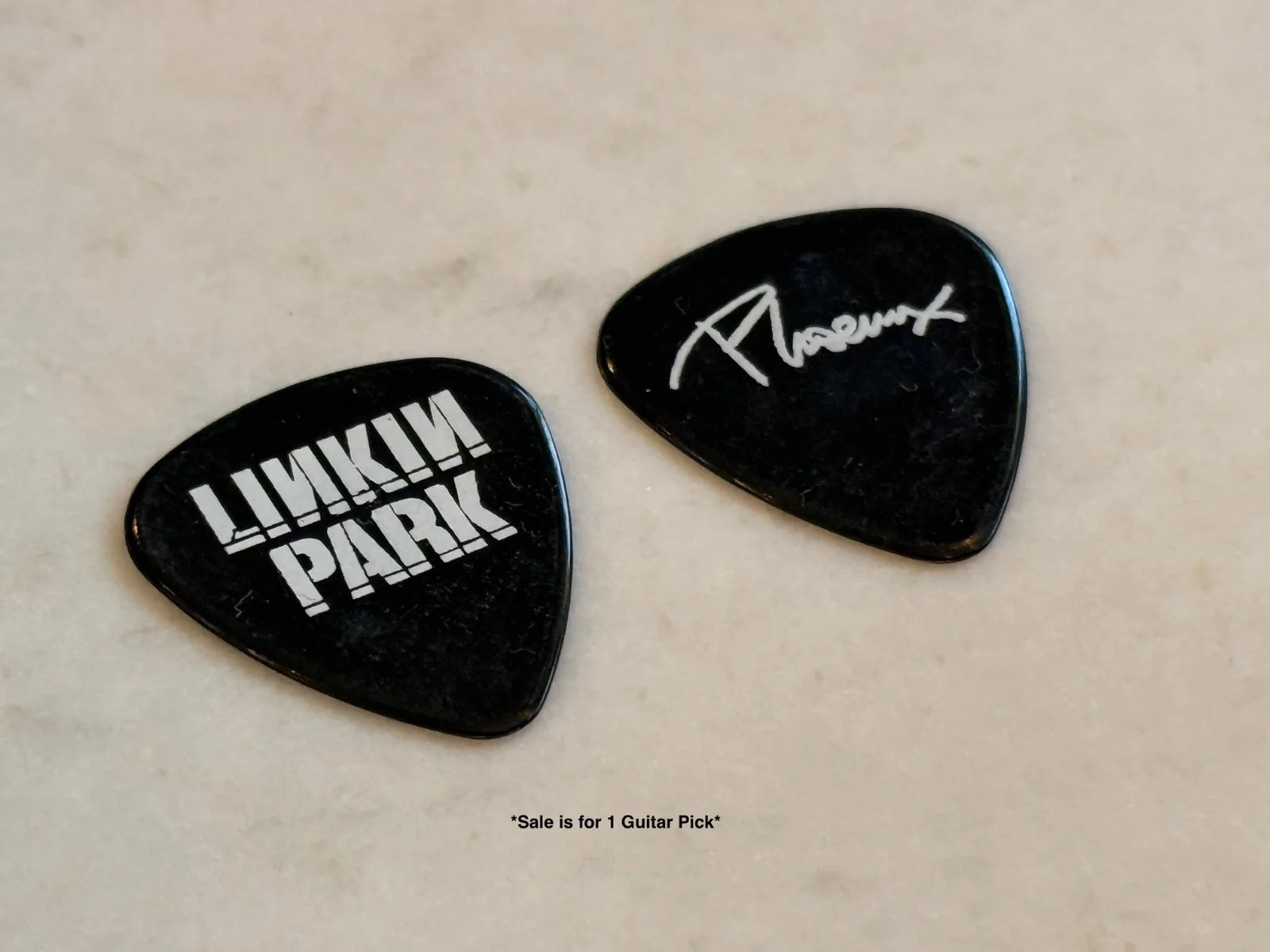 LINKIN PARK Dave Phoenix Farrell Signature AUTHENTIC MTV Music Video Guitar Pick, image 2