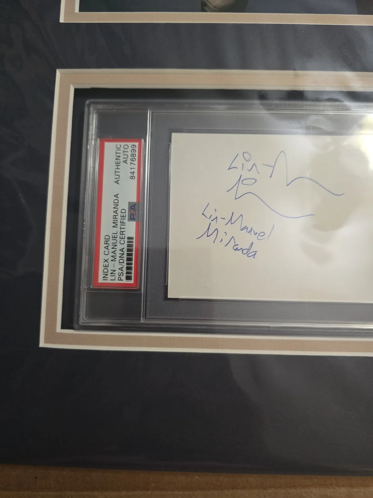 Lin Manuel Miranda Matted Autograph With Photo From Hamilton, image 2
