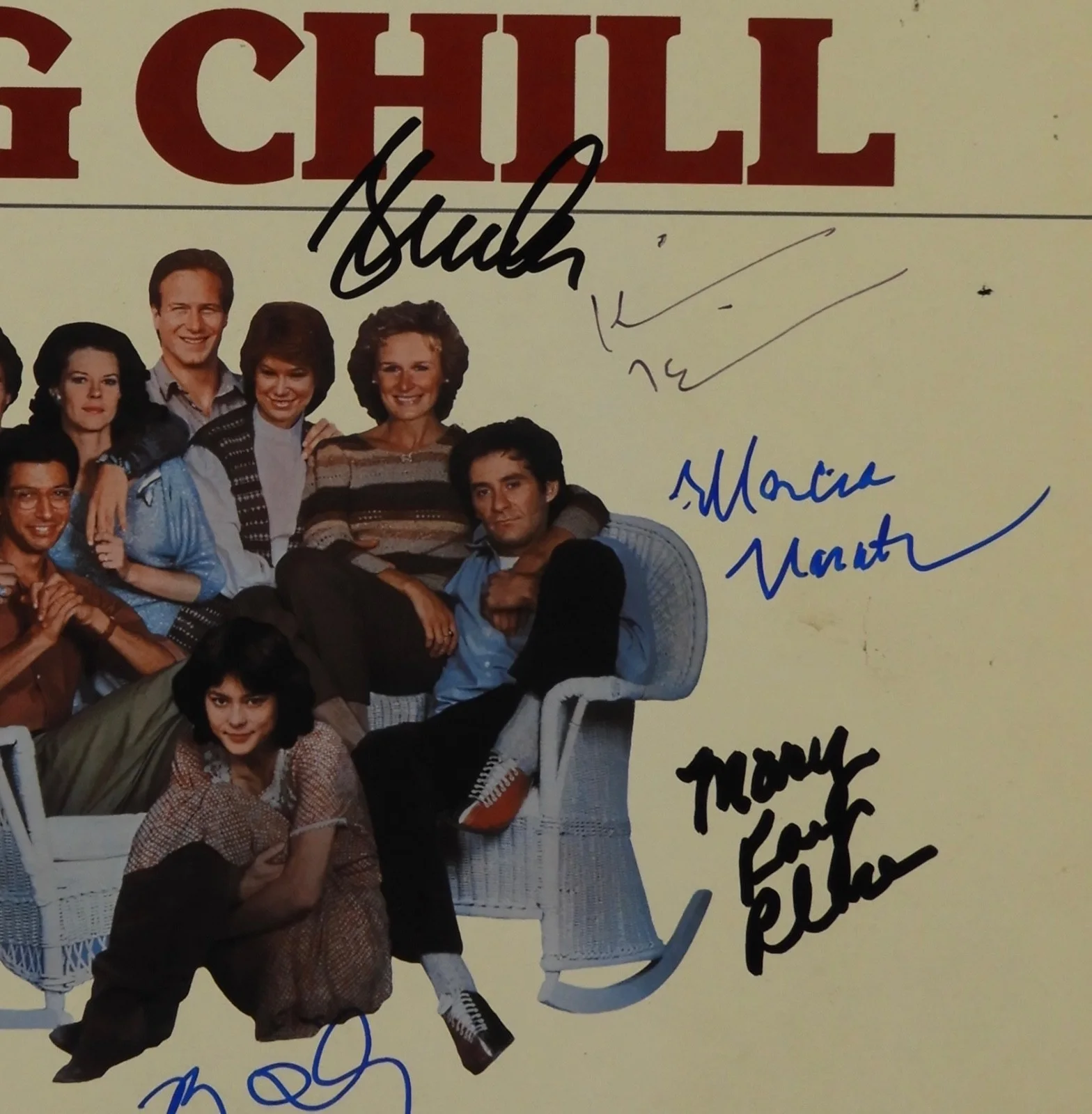The Big Chill Signed Autograph JSA Album Soundtrack Vinyl Tom Berenger +, изображение 3