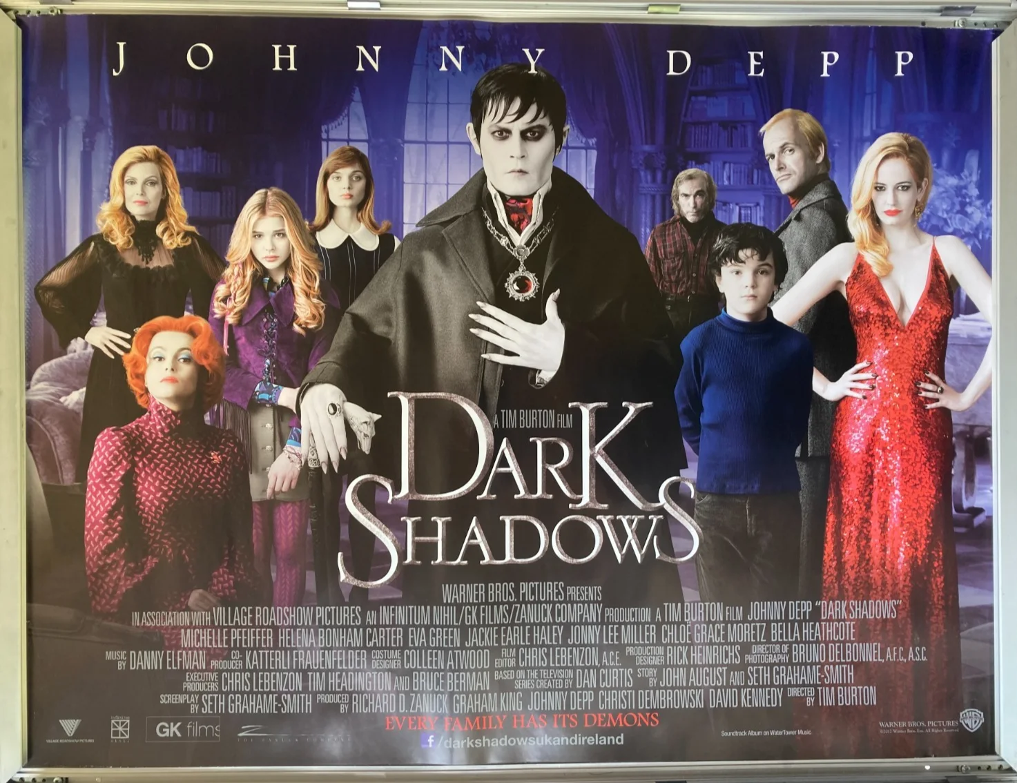 Cinema Poster: DARK SHADOWS 2013 (Quad) Johnny Depp Michelle Pfeiffer Tim Burton, image 2