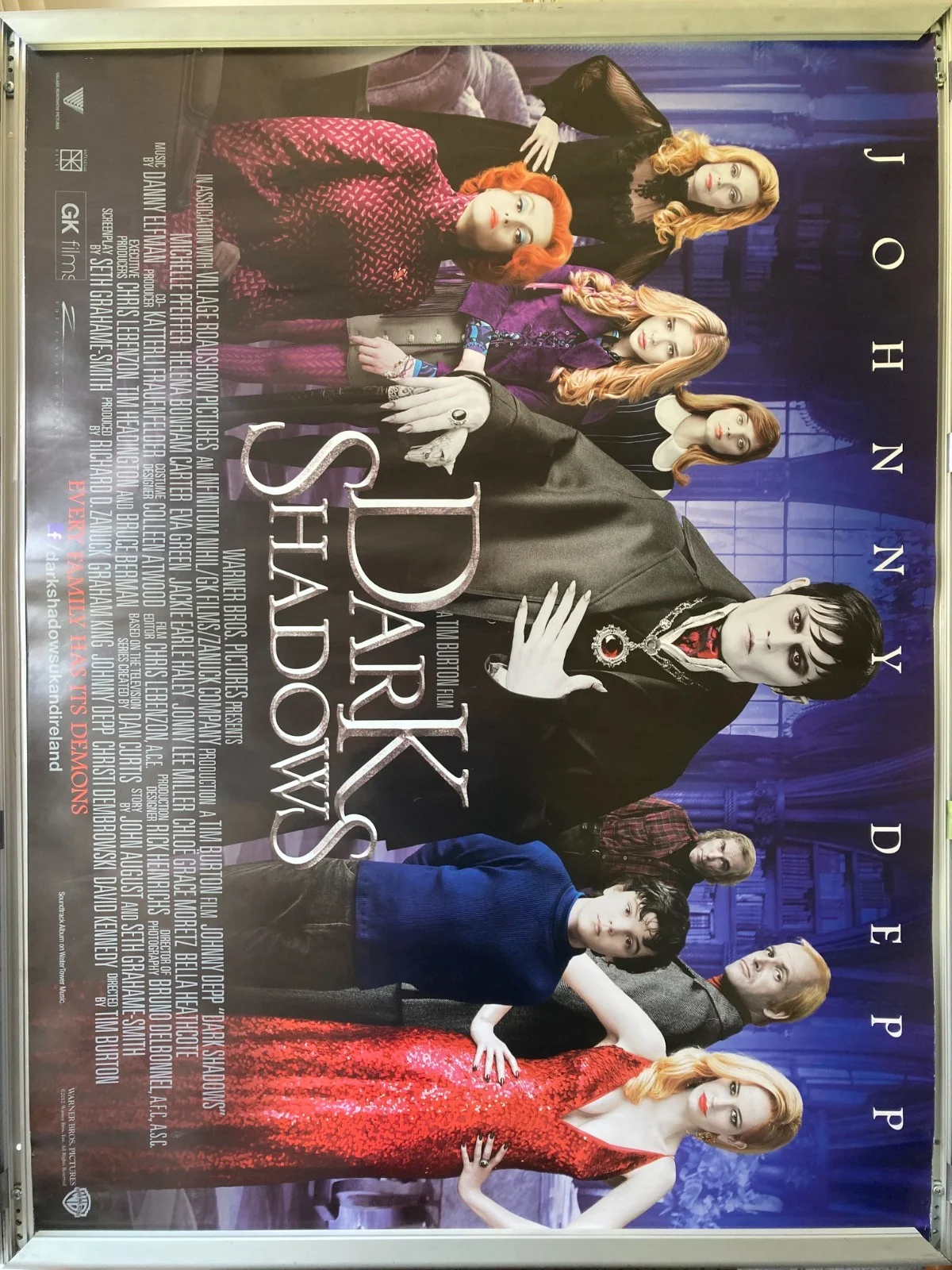 Cinema Poster: DARK SHADOWS 2013 (Quad) Johnny Depp Michelle Pfeiffer Tim Burton, image 3