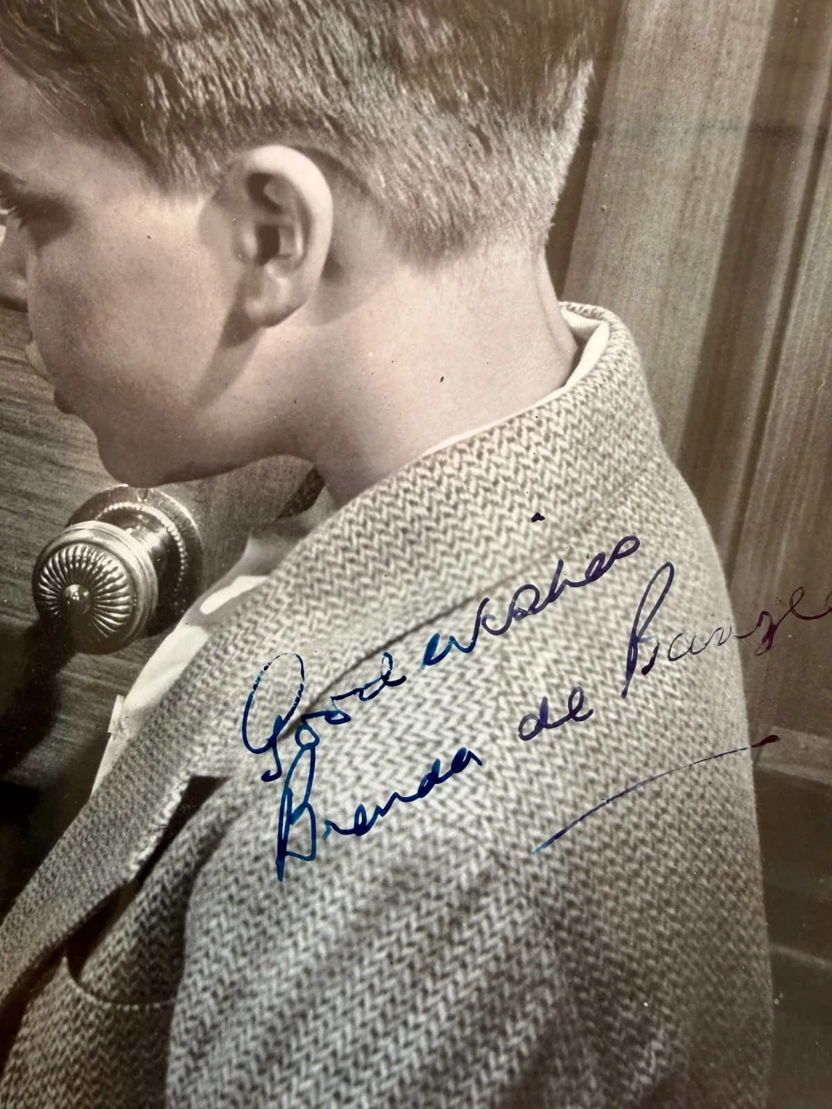 Benda de Banzie — Brenda De Banzie signed publicity photo The Man Who Knew Too Much Hitchcock, изображение 2