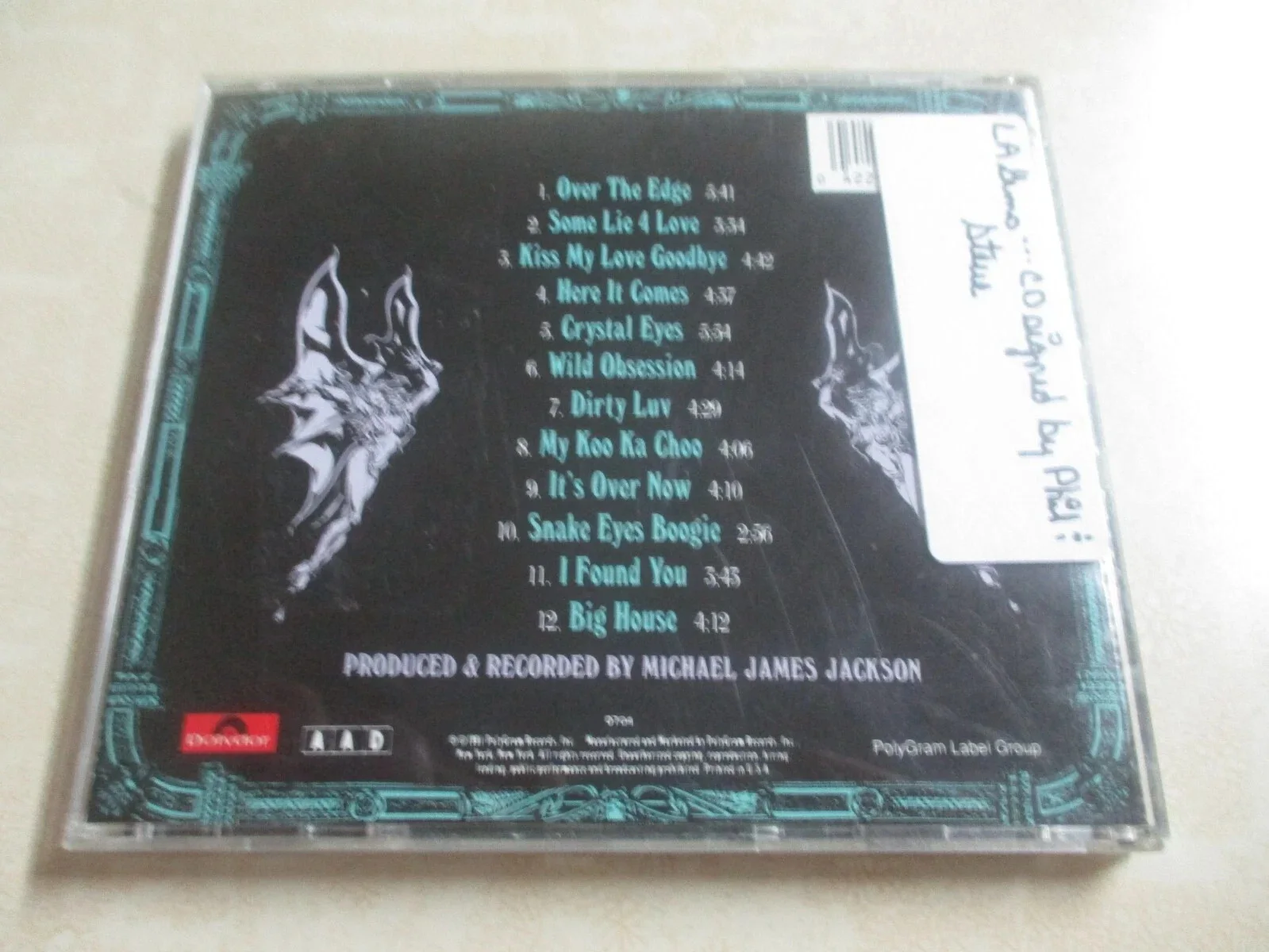 LA GUNS authentic signed/autographed HOLLYWOOD VAMPIRES cd-STEVE RILEY (RIP) + 1, image 2