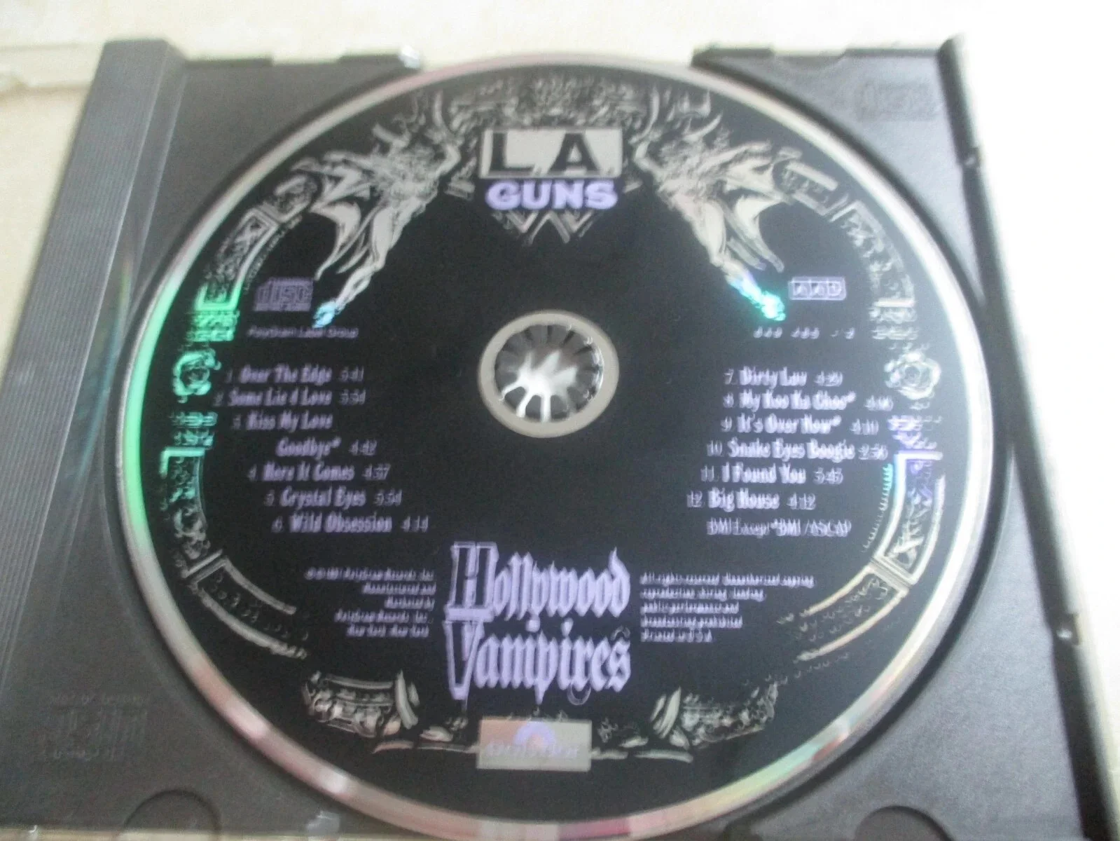 LA GUNS authentic signed/autographed HOLLYWOOD VAMPIRES cd-STEVE RILEY (RIP) + 1, image 3