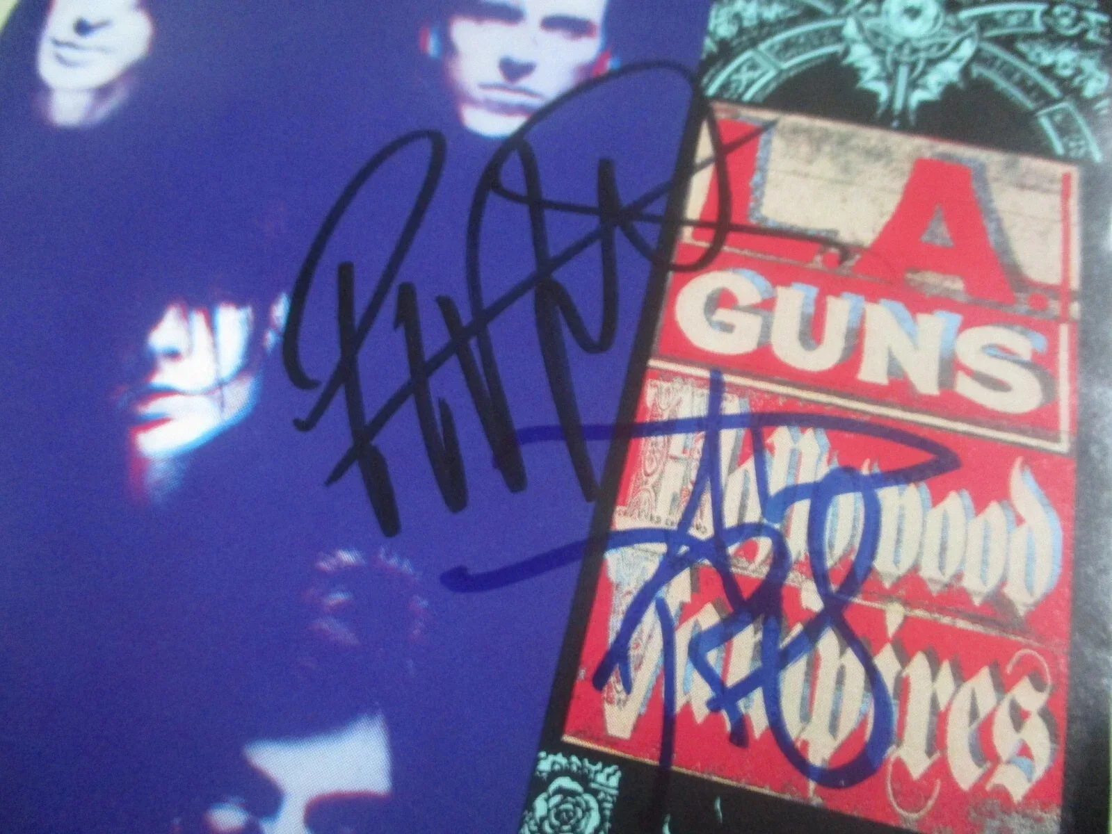 LA GUNS authentic signed/autographed HOLLYWOOD VAMPIRES cd-STEVE RILEY (RIP) + 1, image 5