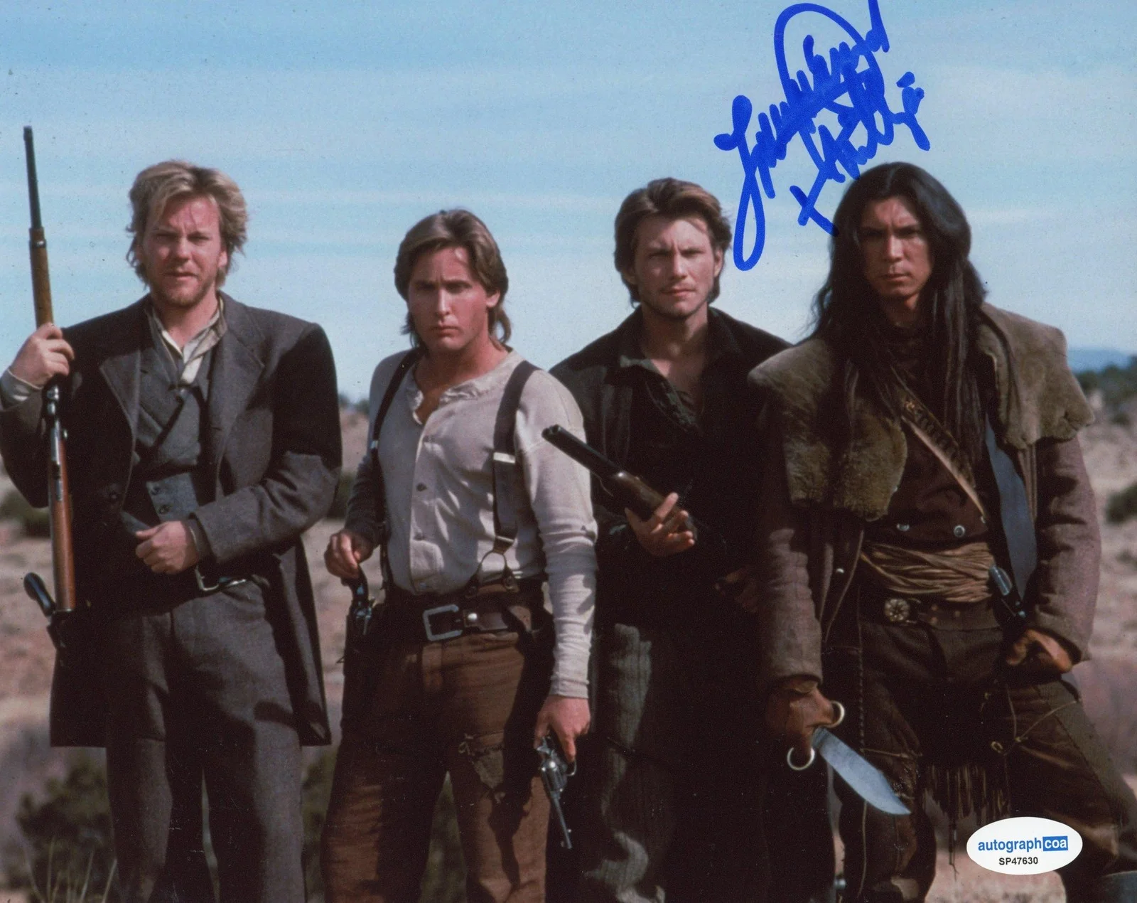 Lou Diamond Phillips — Lou Diamond Phillips "Young Guns" AUTOGRAPHS Signed 'Chavez' 8x10 Photo ACOA