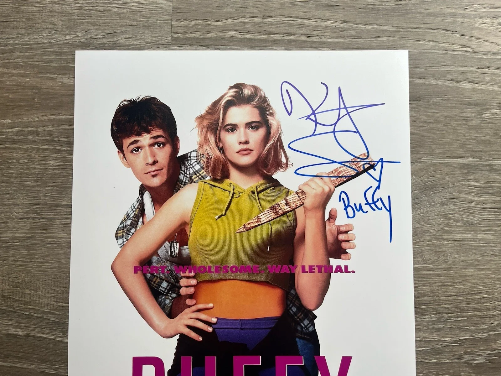 Kirsty Swanson — Kristy Swanson Signed Buffy The Vampire Slayer 11x17 Photo Beckett COA, image 3