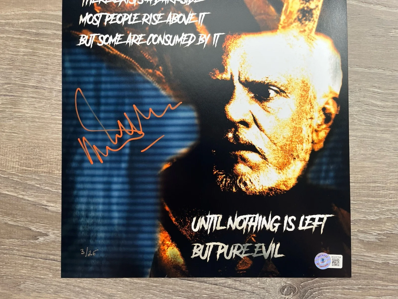 Malcolm McDowell — Malcolm McDowell Tyler Mane Signed Halloween 11x17 Photo Beckett COA Horror, image 4