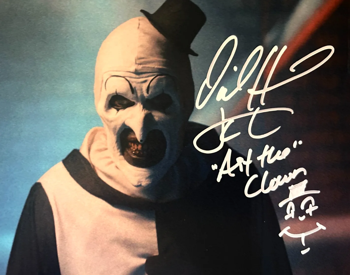 David Howard Thornton — David Howard Thornton (Art the Clown) Signed 8x10" Authentic Autograph w/COA, image 3