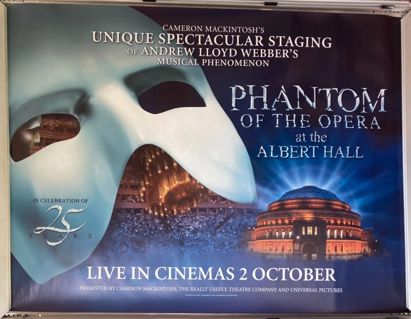 Cinema Poster: PHANTOM OF THE OPERA AT THE ALBERT HALL 2011 Quad 25thAnniversary, image 2