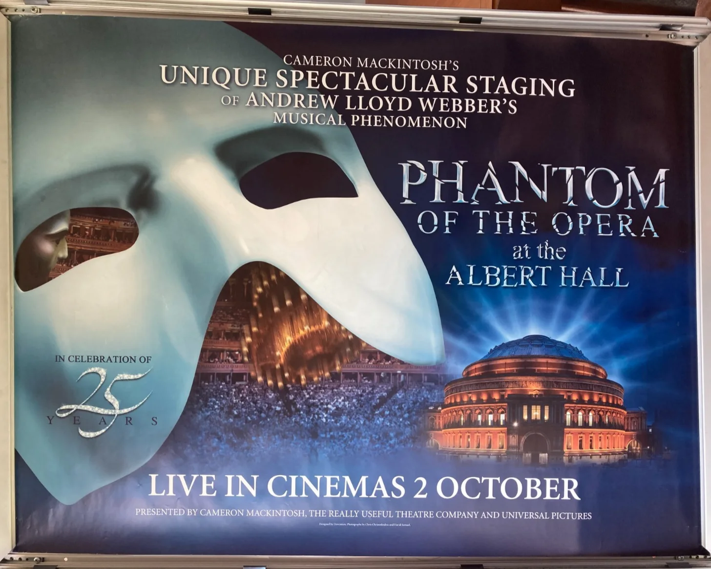 Cinema Poster: PHANTOM OF THE OPERA AT THE ALBERT HALL 2011 Quad 25thAnniversary, image 3