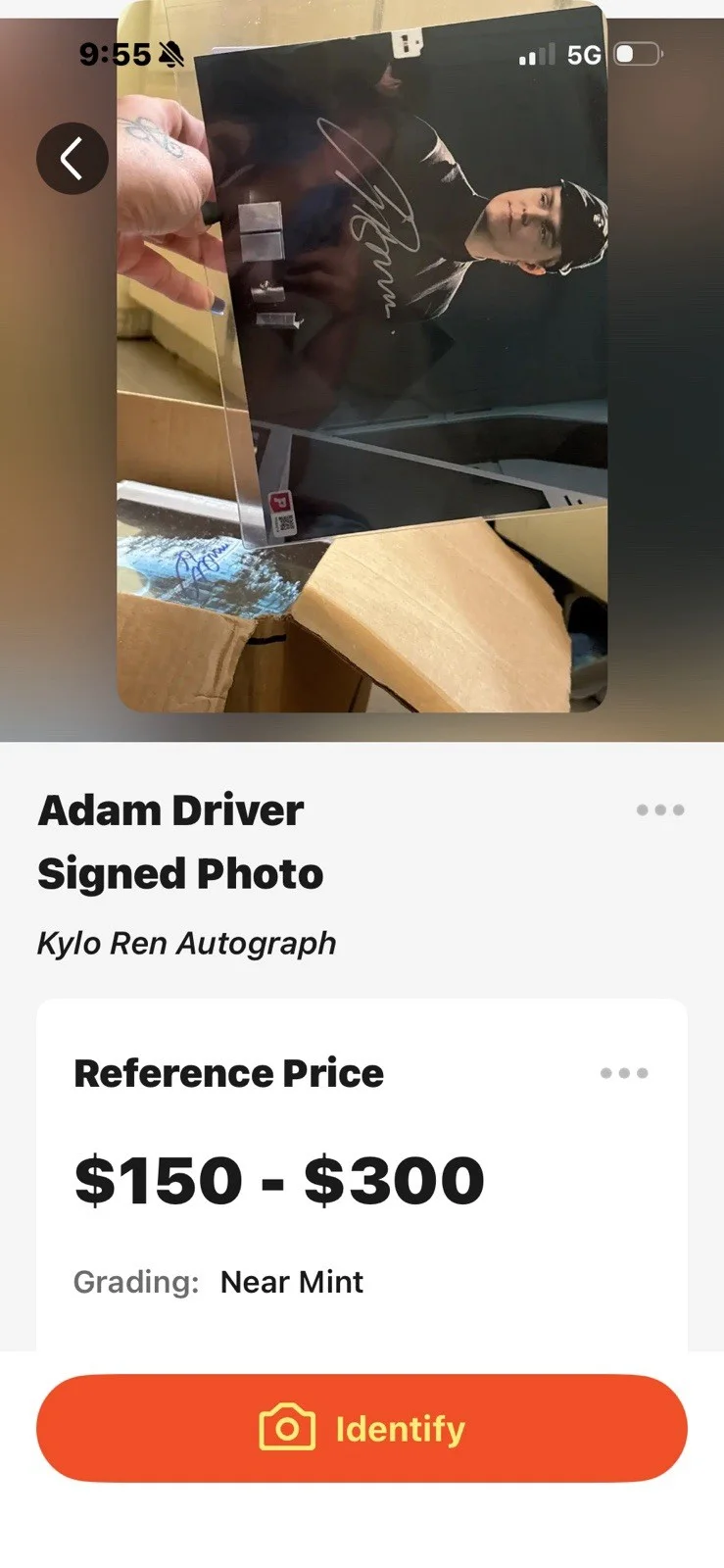 Adam Driver — Adam Driver Autographed Kylo Ren Photo Original Star Wars Signed