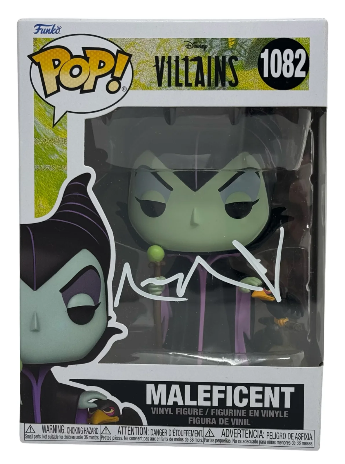 Angelina Jolie — Angelina Jolie Signed Autograph Maleficent Funko Pop Disney Villians #1082 JSA