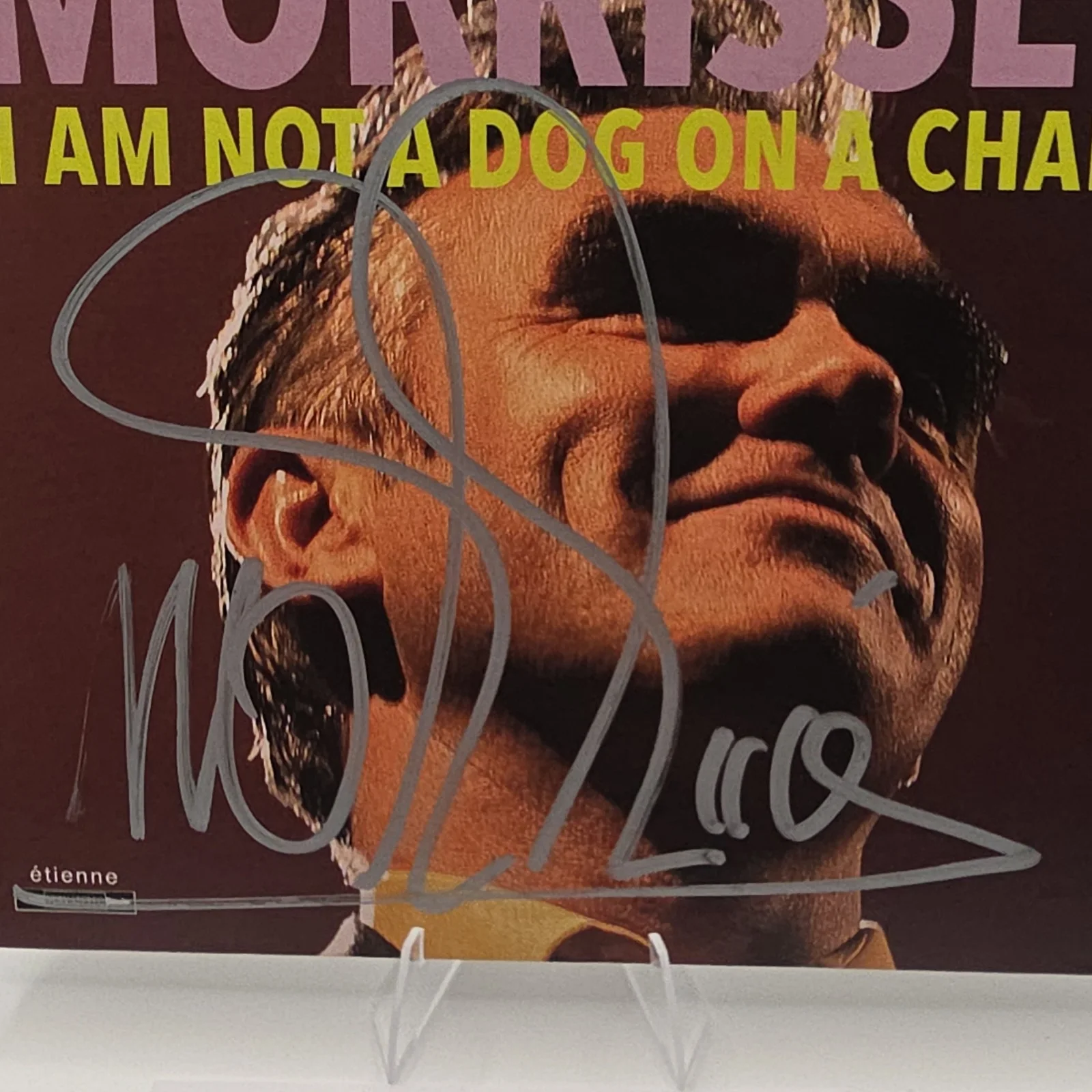 Morrissey I Am Not a Dog on a Chain Autographed CD Booklet Certificate Authentic, image 2