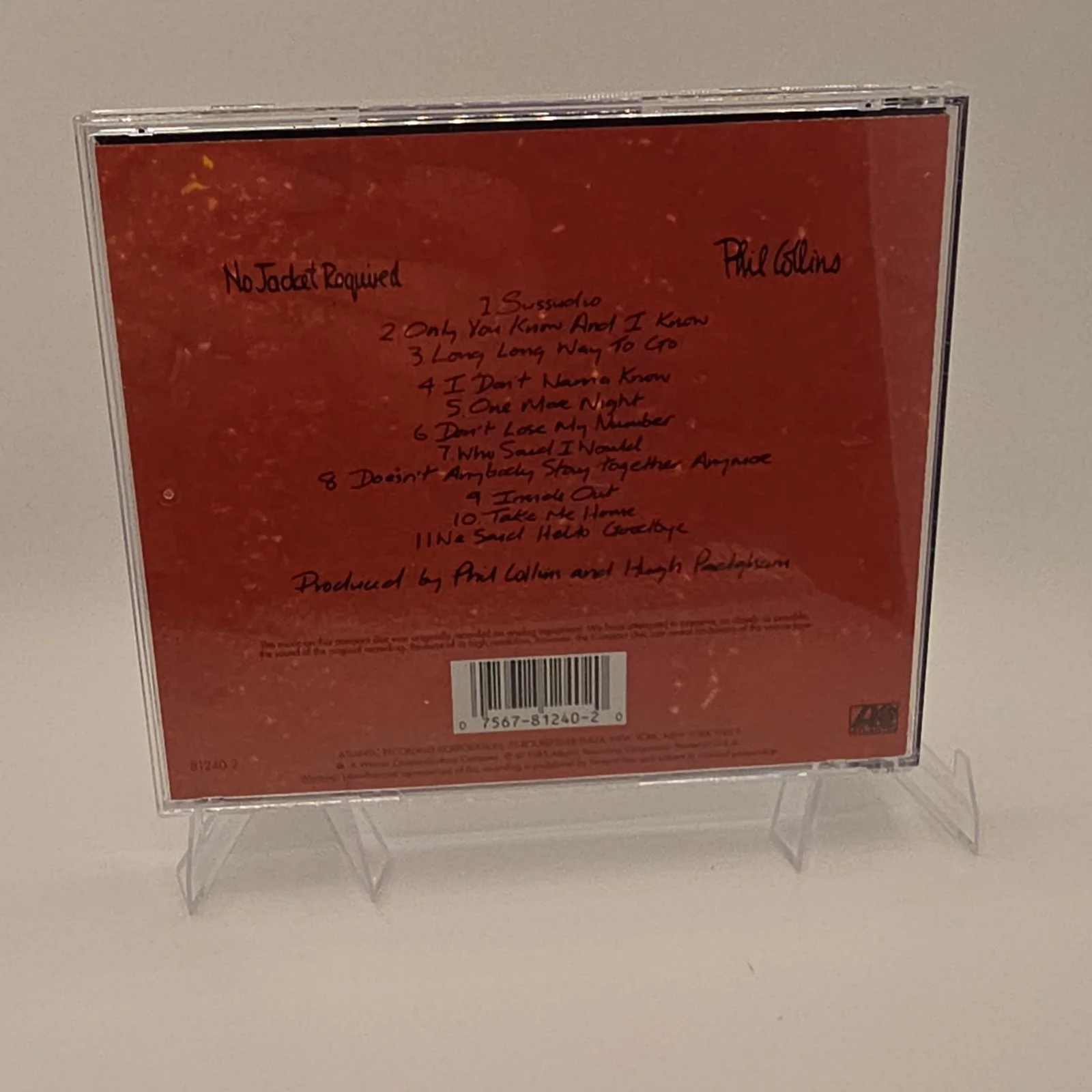 Phil Collins No Jacket Required Original Signed CD & Booklet w/ Certificate, image 5