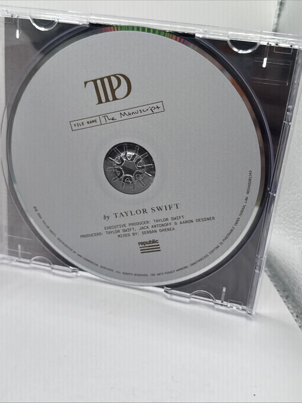 Taylor Swift The Tortured Poets Department CD + Hand Signed W/Heart, image 4