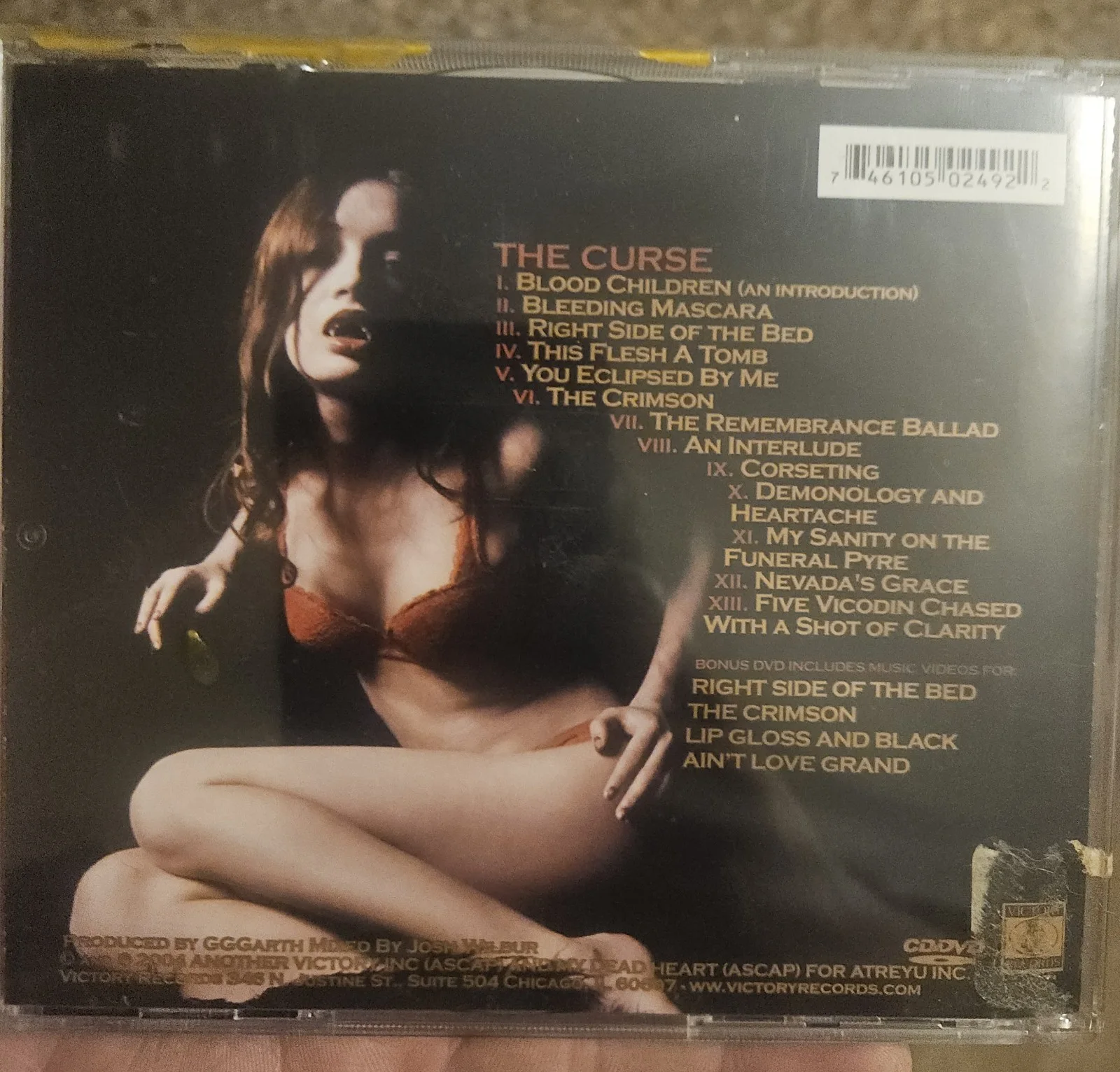 Atreyu The Curse CD Signed by 4 members (w/PROOF), image 2