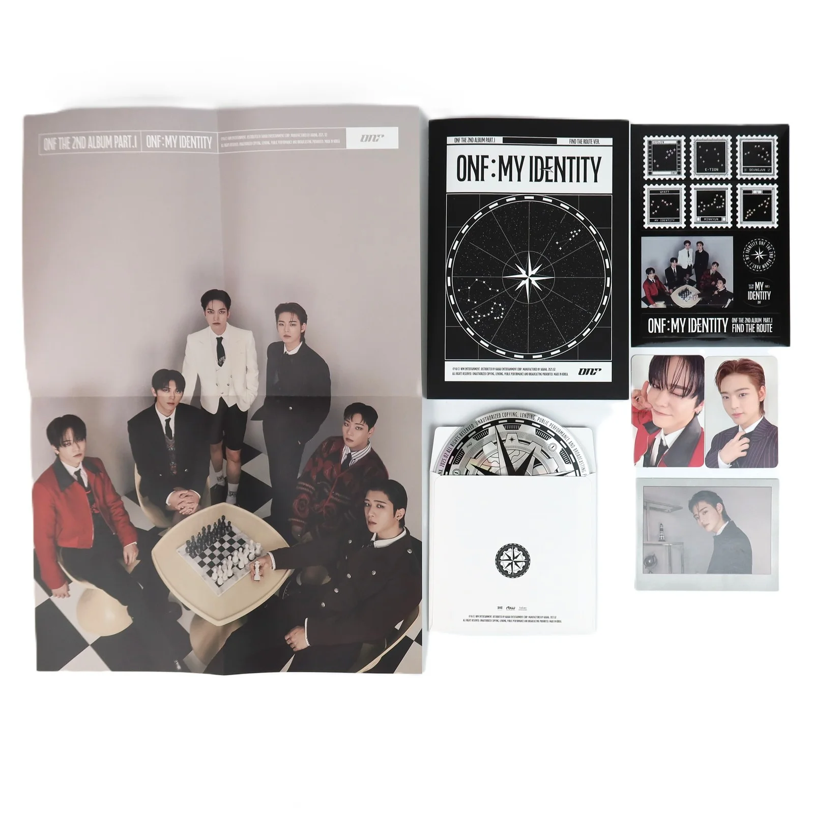 ONF - My Identity [Find The Route Ver.] 2nd Album Signed CD Promo 2025, image 2
