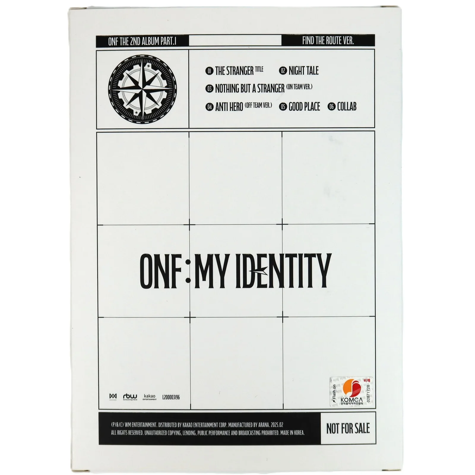 ONF - My Identity [Find The Route Ver.] 2nd Album Signed CD Promo 2025, image 3