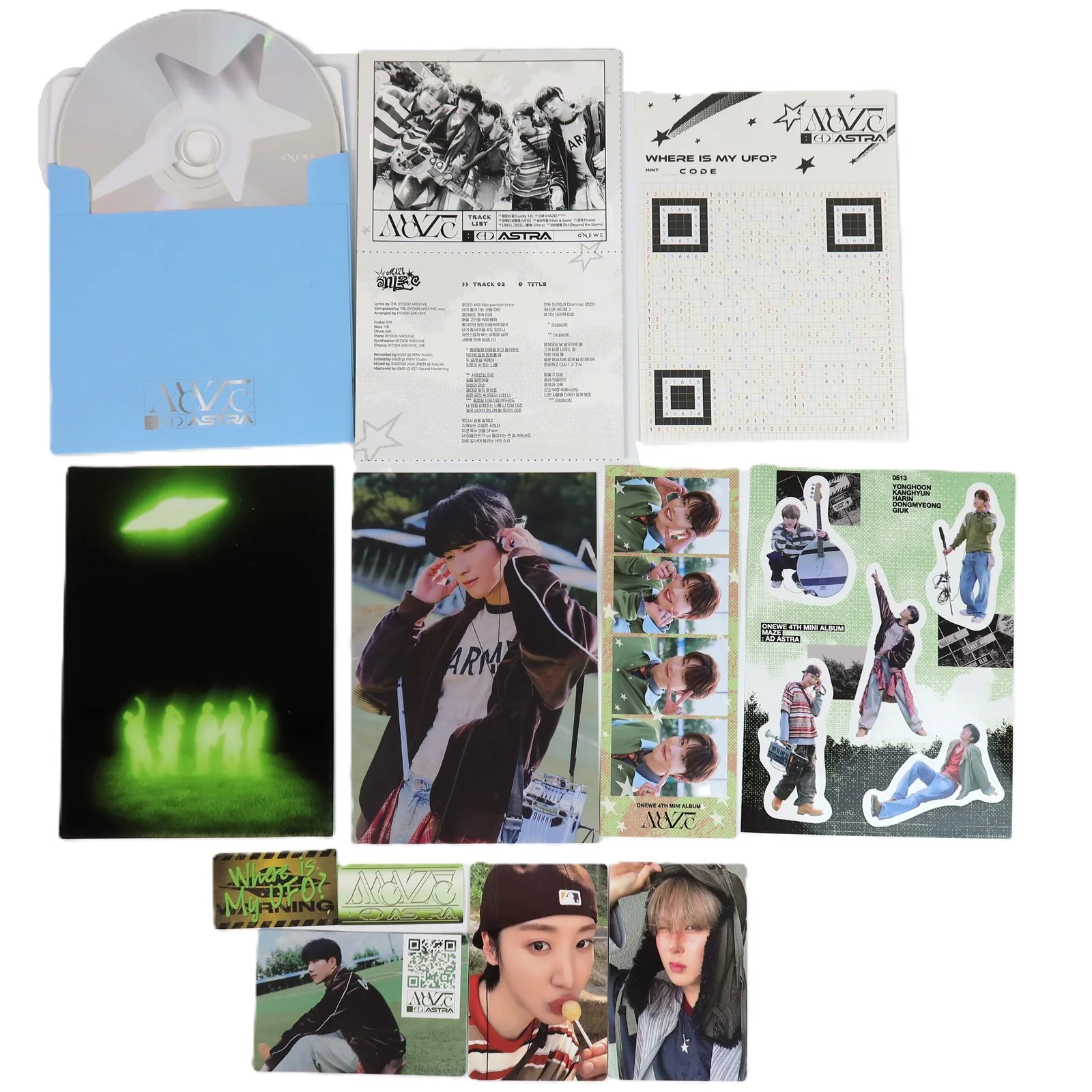 Onewe - Maze : Ad Astra 4th Mini Album Signed CD Promo 2025, изображение 2