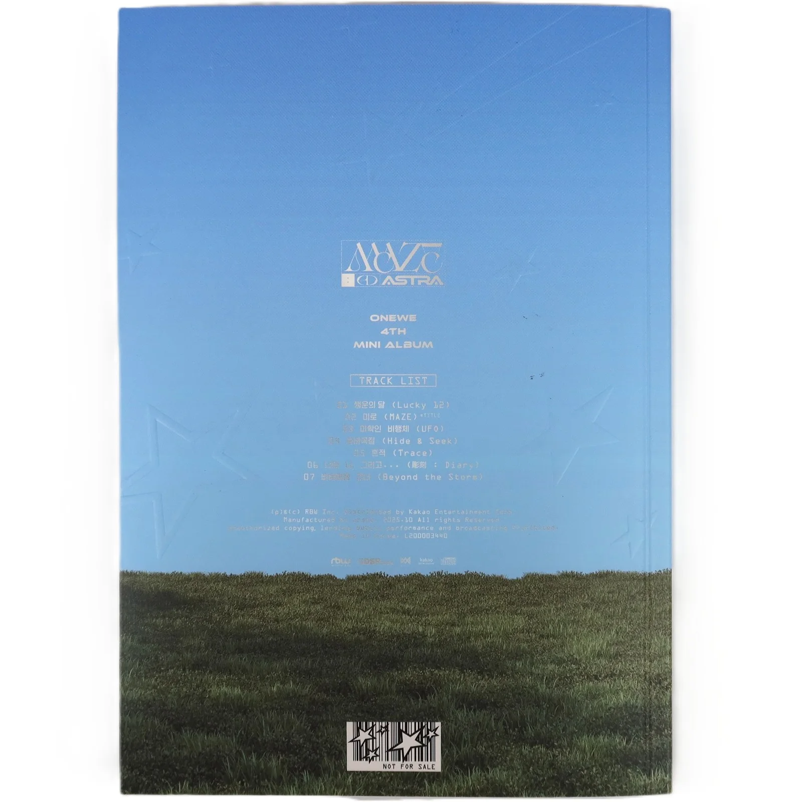 Onewe - Maze : Ad Astra 4th Mini Album Signed CD Promo 2025, изображение 3