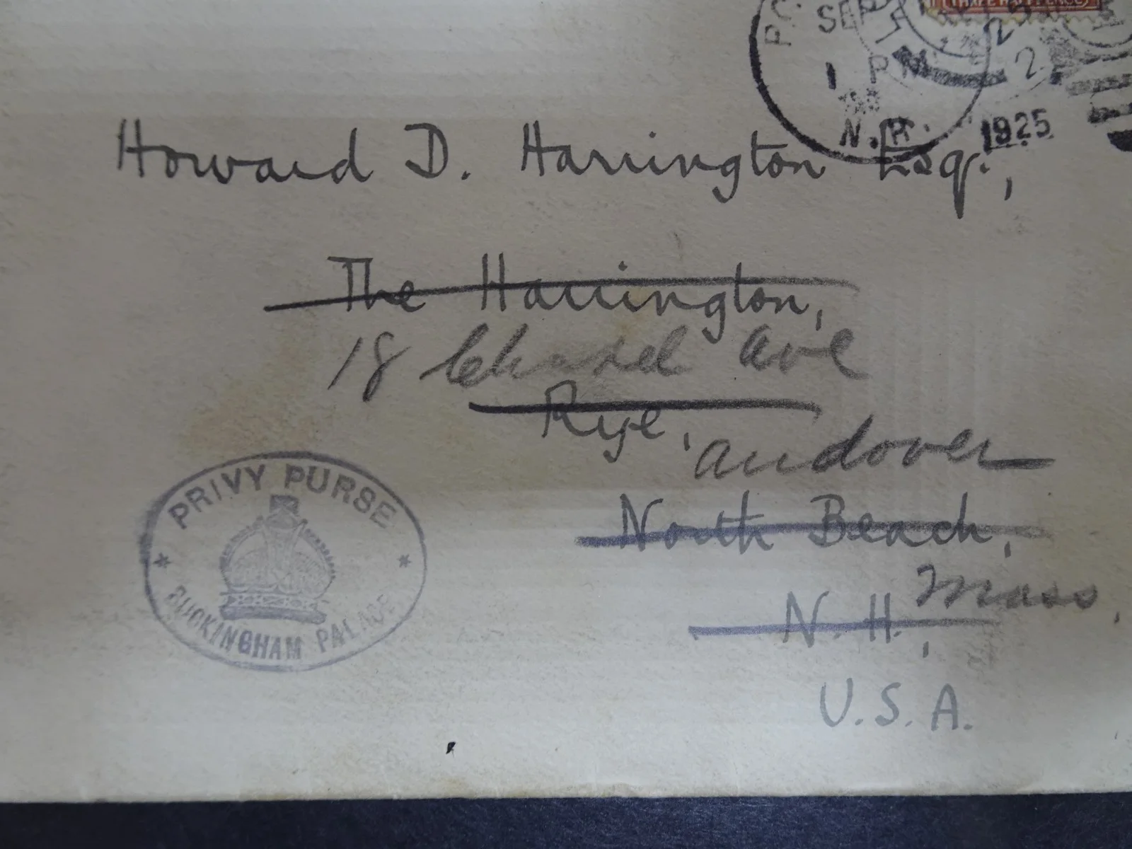 Buckingham Palace Letter to Symphony Manager Howard Harrington 9/10/1925, изображение 2