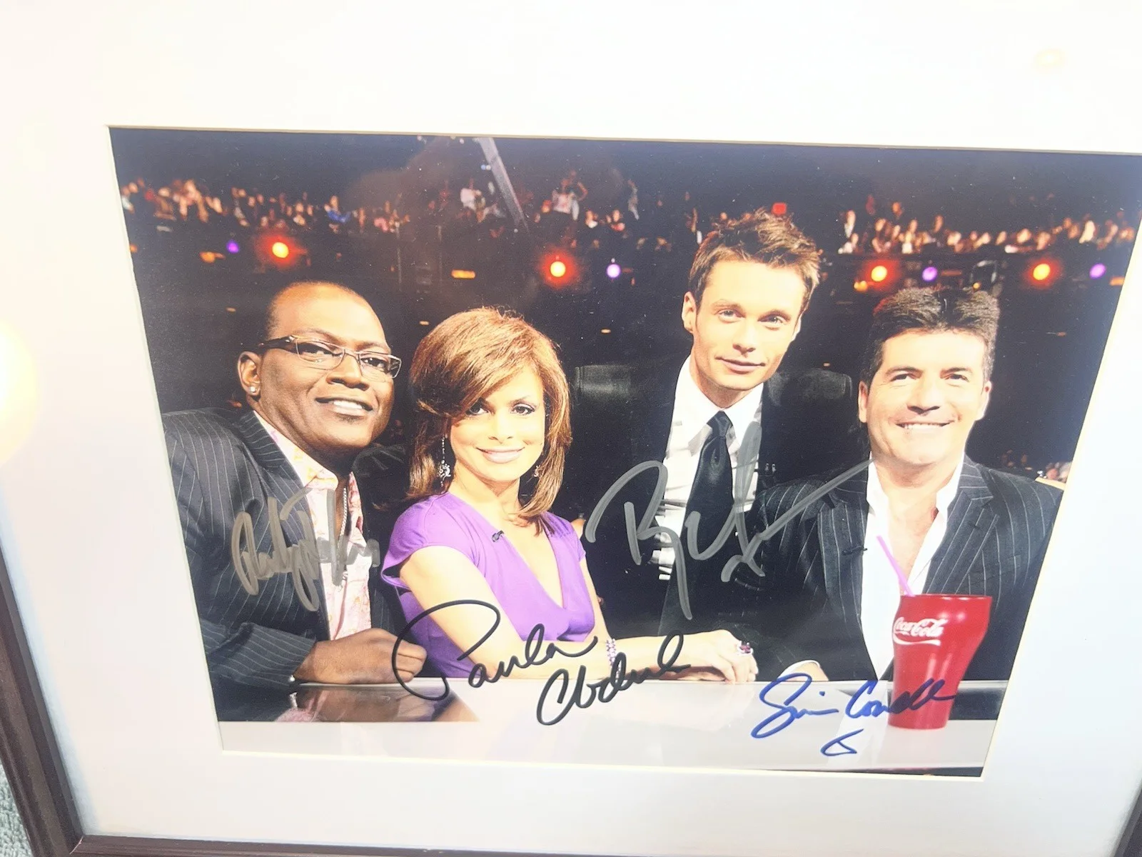 Cast — Simon Cowell Ryan Seacrest Paula Abdul Randy Jackson SIGNED American Idol PHOTO, изображение 2