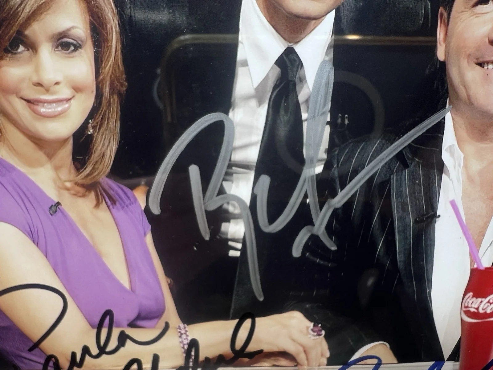 Cast — Simon Cowell Ryan Seacrest Paula Abdul Randy Jackson SIGNED American Idol PHOTO, изображение 5
