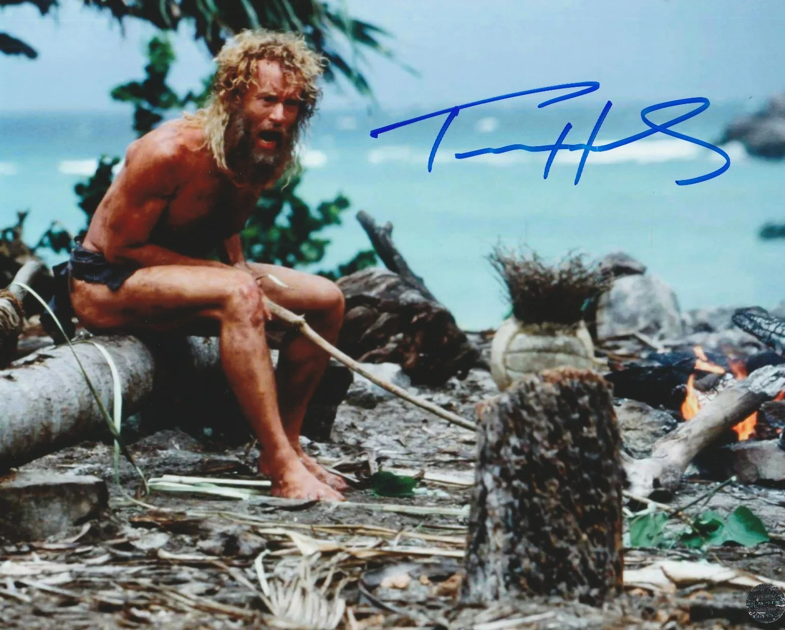 Tom Hanks — Tom Hanks Signed Autographed Cast Away 8x10 Photo with COA/Matching Hologram