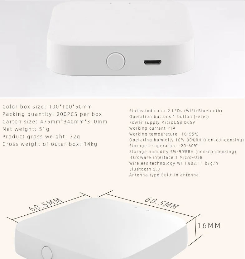 Tuya Smart Home Gateway Wireless Multi-function Device Central Control Host, image 4