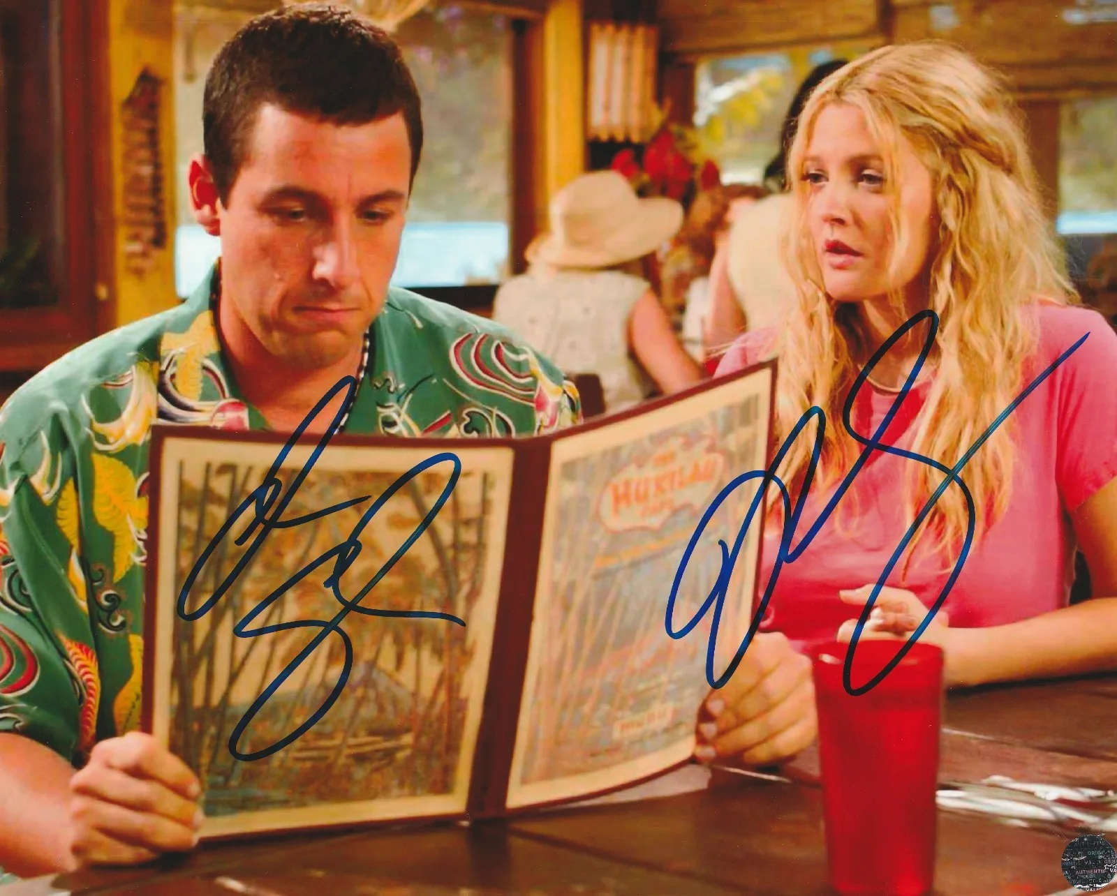 Adam Sandler and Drew Barrymore — Adam Sandler & Drew Barrymore Autographed 50 First Dates 8x10 photo with COA