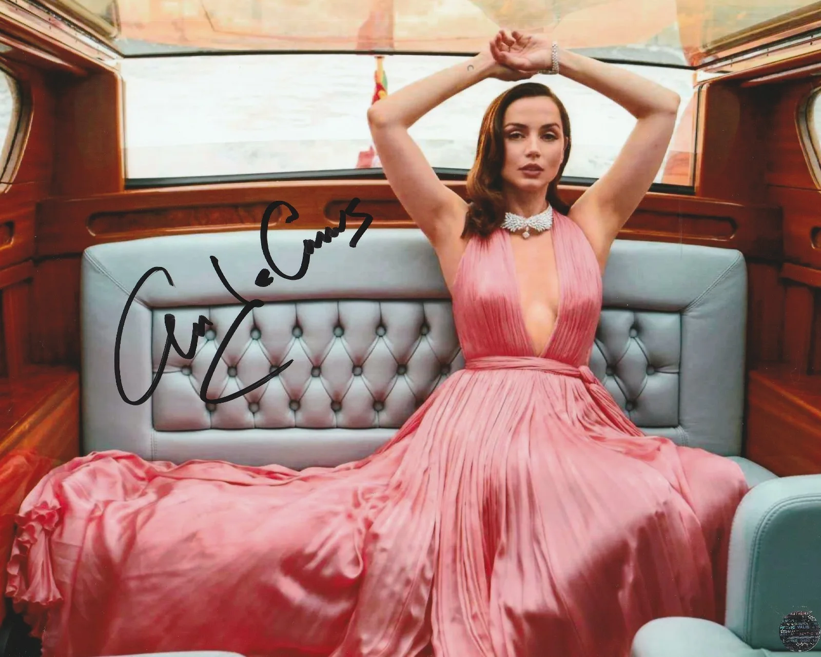 Ana De Armas — Ana De Armas Autographed Red Hot Sexy 8x10 Photo with COA/Matching Hologram