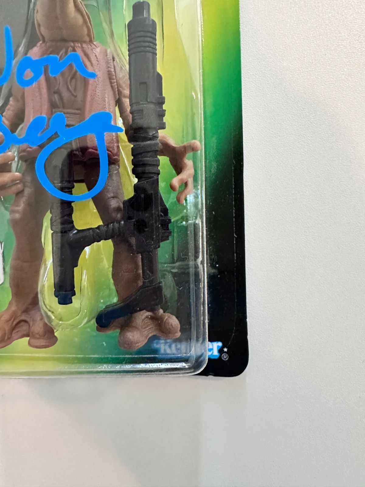 Jon Berg — Jon Berg Signed Star Wars EpIV POTF2 Momaw Nadon (Hammerhead) Action Figure, изображение 4