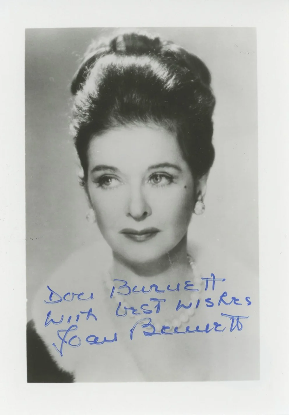 Joan Bennett — Joan Bennett Scarlet Street "Don Burnett" Signed 3.25x4.75 Photo BAS #BK43353