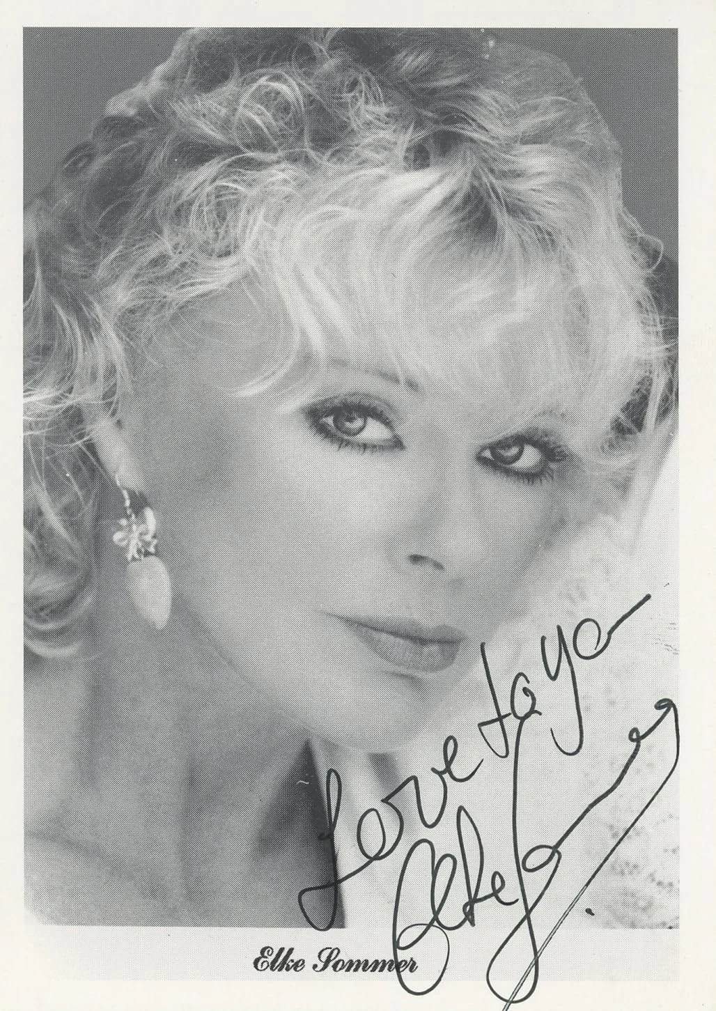 Elke Sommer — Elke Sommer A Shot in the Dark "Love To You" Signed 3.25x5 Photo BAS #BK43341, изображение 4