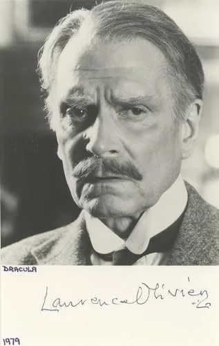 Laurence Olivier — Laurence Olivier Dracula Authentic Signed 3.5x5.5 Photo Autographed BAS #BK43369, image 3