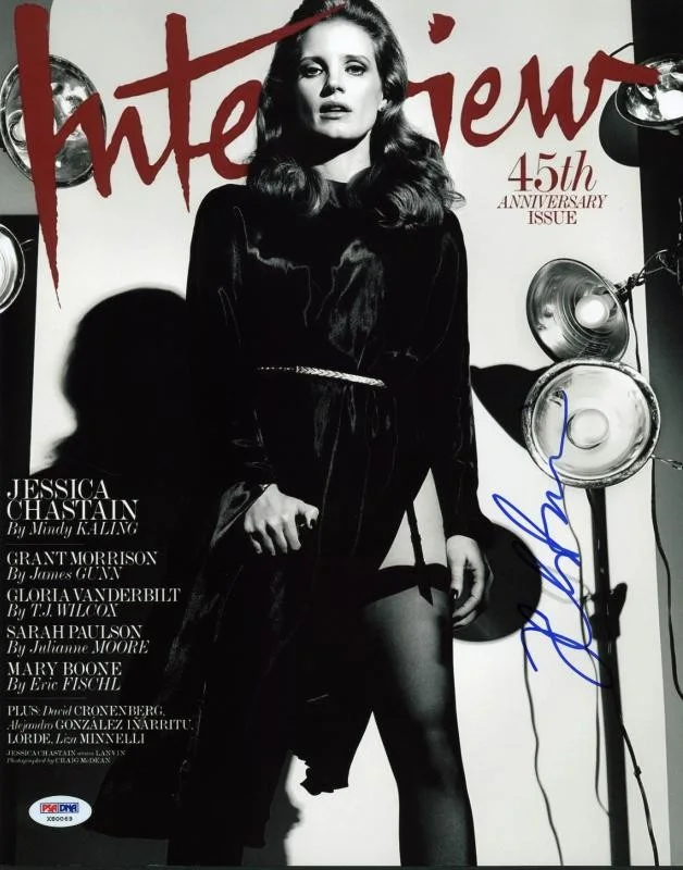 Jessica Chastain — Jessica Chastain Sexy Signed Authentic 11X14 Photo Autographed PSA/DNA #X80069